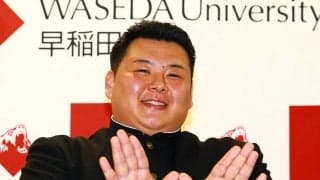 早大出身の川副が序ノ口白星デビュー　初めての所作もあり「緊張しました」