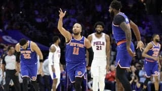 ニックスが無傷の4連勝でシクサーズとのシリーズを突破…球団新記録の144得点を奪取
