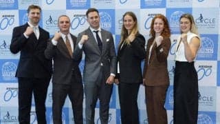 【競輪】短期登録の外国人選手６人が都内で記者会見　パリ五輪３冠のラブレイセン「夢が叶った」と歓喜