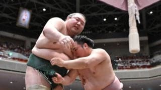 炎鵬が連勝発進「体が反応している」　今場所から締め込みを新調　薄紫の「藤色」選んだ理由を明かす