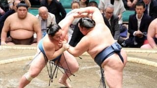 41歳玉鷲、初日から３連敗　両足には珍しいテーピング「相当悪いと思う」元遠藤の北陣親方