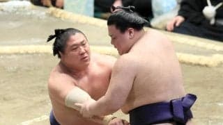 若隆景が３連勝…右肘痛こらえ、義ノ富士に勝利