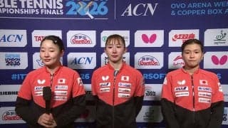 日本女子 悲願の金ならず 橋本帆乃香「こんなに悔しい経験をしたことがなかった。リベンジしたい」｜世界卓球2026ロンドン100周年大会（団体戦）