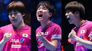 男子決勝戦オーダー発表！日本は張本・松島2点使い。中国は王・梁を2点起用【世界卓球】