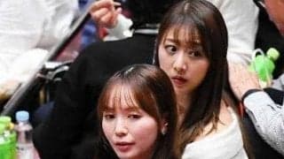 相撲客席で注目の美女タレント　観戦の私服姿が反響　「可愛すぎ」「千佳の山が優勝」