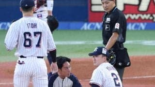 ヤクルト・吉村は骨に異常なし　池山監督「これは、と思ったけど大事に至らなくて良かった」佐藤輝の１７３・５キロが右手に直撃で６球で緊急降板