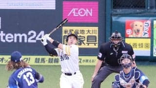 【ソフトバンク】「風が味方してくれた」近藤健介が月間MVP受賞御礼弾となる９号先制ソロ