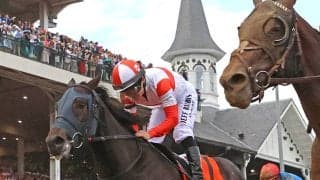ダノンバーボンは左膝の手根骨の骨折が判明、休養へ　池添調教師「（この休みで）成長してくれたら」