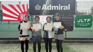 石川県代表に2ペア、10月の全国大会へ　ピンクリボンテニス