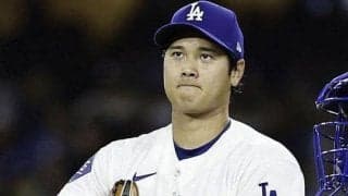 大谷翔平がまさかのボーク判定　走者一塁でワインドアップに→二塁送球でボーク判定　ピンチ脱出で走者・アラエズ＆大谷も苦笑い　四回に圧巻３連続Ｋ