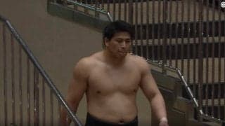 背筋265キロ！22歳“男前”力士の筋肉が「やばすぎ」 驚愕パワーの投げ技で巨体力士撃破「強い」「パワータイプすぎ」館内どよめく