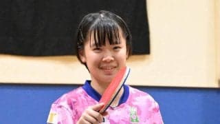 Ｔリーグ九州、１４歳・石田心美が来季も参戦「まずは１勝を目指す」　北九州市出身、世界ユース代表のホープ