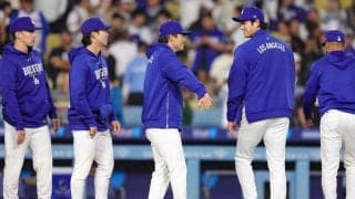 ドジャース山本由伸がまさかのイタズラ被害に　犯人は女房役「全然気付かれていない」