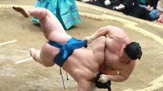 琴栄峰が初黒星　平幕の全勝消える　宇良に敗れる