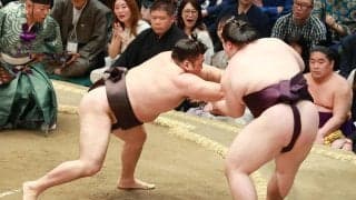 大関霧島が６連勝で単独トップ　王鵬に押し込まれる場面も「稽古をやったから残れた」