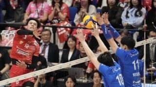 【バレー】サントリーが第１セット先取、大阪Ｂと一進一退の攻防　SVリーグプレーオフ決勝