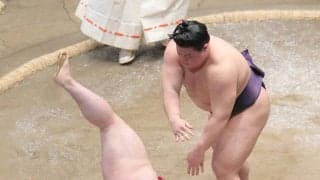 義ノ富士、取り直しの一番を逆転の首投げで制すも反省「力不足」