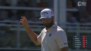 【動画】ジョン・ラームは2位で最終日へ　パットが冴えて5バーディ奪取！