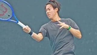  錦織圭 ジュニアと激しくラリー練習 