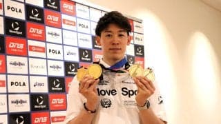 石川祐希がイタリアから帰国　日本代表では「アジア選手権にピークを迎えるチームづくりを目指す」