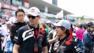 スーパーフォーミュラ鈴鹿に勝田貴元とセバスチャン・オジエが来場。初優勝を果たした豊田章男会長のチームを応援