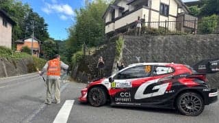 WRCラリージャパン：勝田貴元、SS1で左リヤタイヤにダメージ