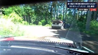 ラリージャパンで衝撃クラッシュ マシン前半分がコース外転落でストップ…首位猛追のトヨタ24歳に悲劇
