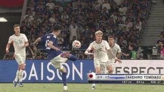 「関節はずしてない？」日本代表・冨安健洋の超技巧ダイレクトボレーにファン衝撃「めちゃくちゃ当て勘いい」「全盛期のシュート帰ってきた」