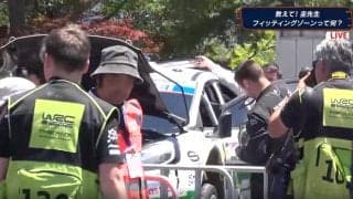 「交換してるの？」ラリージャパン、競技外の“ちょっとした作業風景”に反響  徐にガバッ…捉えた非日常の一コマ