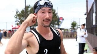 「今日が練習だと思うとうれしくて!!」勝岡将斗が社業と並行してビーチバレーボールに励む理由。後輩・水町泰杜との初対戦も実現