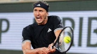 ズベレフが全仏5度目の準決勝進出、19歳ホダルをストレートで撃破！シナー、ジョコビッチ敗退も「目の前の試合に集中するだけ」[全仏オープン]