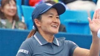  青山修子 全仏OP複で初の4強 