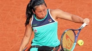 上地結衣 完勝で12度目の全仏OP4強