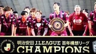 ヴィッセル神戸、優勝報告　スキッベ監督「すばらしい雰囲気」