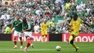 「スピードえぐい！」W杯の“爆速オープニングゴール”に騒然！メキシコ代表FWが股抜き弾→アフリカ最強GKも唖然「振りが速い」