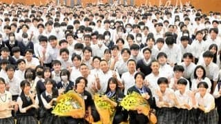村瀬、堀島、松浦の3選手　母校で思い出や冬季五輪語る　岐阜第一高