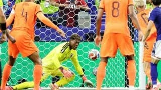 W杯日本対オランダ、鈴木彩艶が前半に好守連発　枠内シュート防ぐ