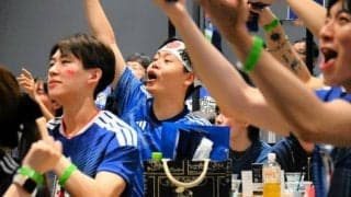 ワールドカップ、終了直前の同点に大歓声　渋谷で「ニッポン」コール