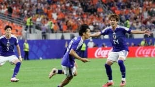W杯日本対オランダ、中村敬斗が同点シュート　失点直後に追いつく