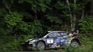 全日本ラリー久万高原：荒れ天候のレグ2午前は首位の勝田範彦がリードを拡大