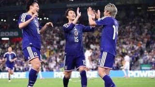 「左足ピョン」「神シュート」本田圭佑氏も絶賛！日本代表が“史上初”の快勝で決勝T進出に王手「最高の日曜日」「ビールが美味い！」【W杯】