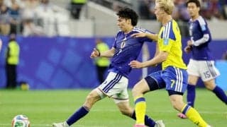 スウェーデン戦で田中碧が奮闘　何度も球際で勝利、ミドルシュートも