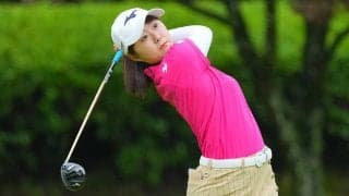 稲垣那奈子は連日「70」で暫定2位「調子的には悪いところはない」
