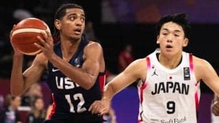 U17日本代表がアメリカに28点ビハインドで前半終了…先発出場の佐藤久遠が奮闘