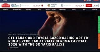 ERCローマ：オィット・タナックがトヨタGRヤリス・ラリー2で0カー担当「WRC昇格に向けてチームが知見を得るため」