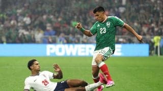 「これは危ない」「怪我してもおかしくないよ」イングランド代表DF、脛直撃の危険な足裏スライディングで一発退場　10人で準々決勝進出決めるも「次戦は欠場かな」