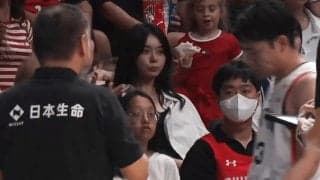 「美しさたるや…」森カンナが女優＆歌手と敵地降臨！「あかねさん熱い」「あ〜ちゃんいた？」女神トリオが脚光【バスケ日韓戦】