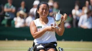 上地結衣が生涯ゴールデンスラムを達成　車いすテニス女子シングルス