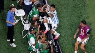 【W杯】アルゼンチン戦、延長ダメ押し弾でまさかの光景「すごいことに」「メディアも沸いています」看板乗り越え狂喜乱舞