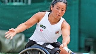  上地結衣 ウィンブルドン単複2冠 